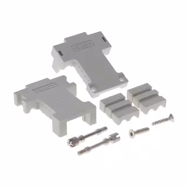 165X17949X Conec  Gusci posteriori per connettori D-Sub a forma di D